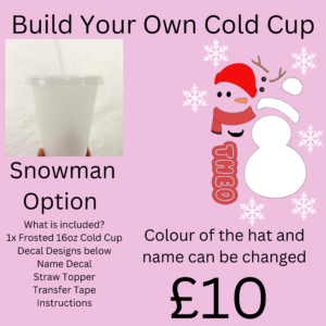 Build Your Own Christmas Cold Cup