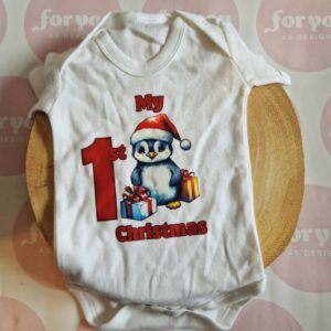 My 1st Christmas Penguin Vest