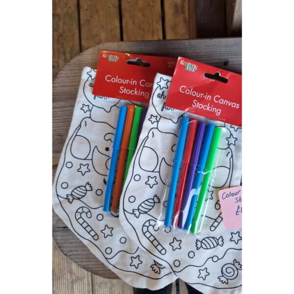 Colour your own stocking with pens