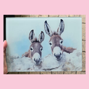 Donkey Over The Wall Chopping Board