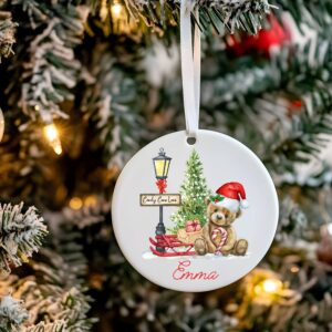 Candy Cane Lane Flat Bauble