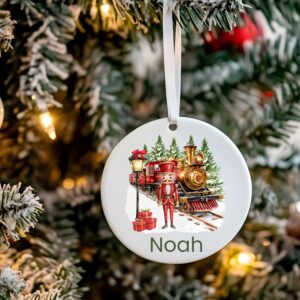 Nutcracker Train Flat Bauble