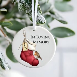 In Loving Memory Stocking Flat Bauble